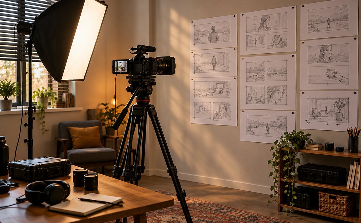 Çekim Günü Hazırlığı: Senaryo, Shot List ve Storyboard ile Tek Günde Aylık İçerik