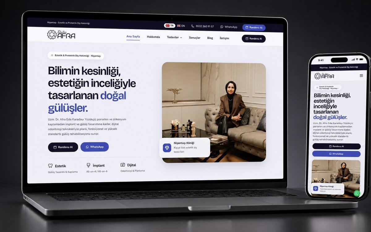 Uzm. Dt. Afra Eda Karadayı Yüzükcü web sitesi